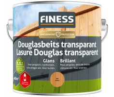 FINESS Douglasbeits Transparant Rood - 2,5 liter