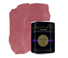 Stucco d'Or Concreto Bohemian Dark Pink Beton Cire - 1 litro