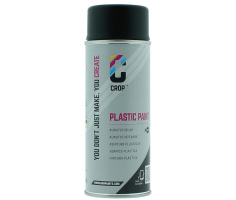 CROP Plastic Paint ZWART MAT spuitbus 400ml