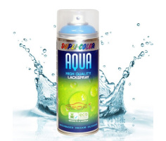 DupliColor Aqua Spray BLANKE LAK HOOGGLANS in 350ml Spuitbus OP WATERBASIS