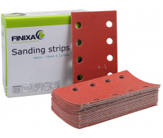 FINIXA Sanding Sheets with 8 Holes - 70 x 125mm, 100 pieces