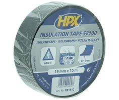 HPX 52100 VDE Isolatietape ZWART 19mm x 10 meter