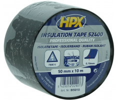 HPX 52400 Isolatietape ZWART 50mm x 10 meter