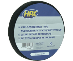 HPX Linnen Tape ZWART 19mm - 25 meter