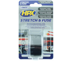 HPX Stretch & Fuse Isolatietape ZWART 25mm x 3 meter