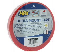 HPX Ultra Dun Dubbelzijdig Tape TRANSPARANT 19mm - 50 meter