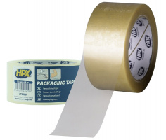 HPX Premium Verpakkingstape TRANSPARANT 50mm - 66 meter