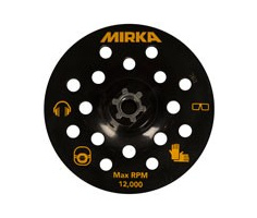 MIRKA Velcro Stützteller 125mm mit 17 Löcher für Staubkappe Mirka PS1437 Poliermaschine