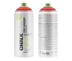 Bombe de peinture à la craie - ROUGE Montana CHALK 400ml