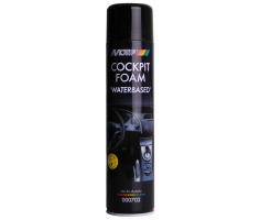 MOTIP Car Care Black Cockpit Foam in 600ml Aerosol