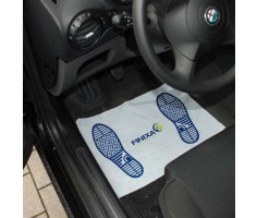 Paper Floor Mats on a plastic film / 500 pieces