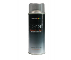 MoTip Pintura CARAT con brillantina Plateada en aerosol 400ml