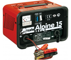 TELWIN ALPINE 15 Portable Electric Battery Charger - 12 and 24 Volt, 9 Amp, 110 Watt