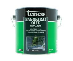 Tenco Bangkirai Olie Antraciet 2,5 liter