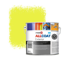 Zinsser Allcoat Exterior Wall Paint RAL 1016 Sulfur yellow - 2,5 liter