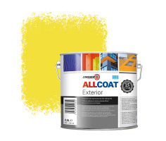 Zinsser Allcoat Exterior Wall Paint RAL 1018 Zinc yellow - 2,5 liter