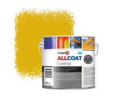 Zinsser Allcoat Exterior Wall Paint RAL 1032 Broom yellow - 2,5 liter