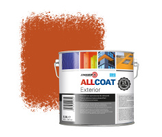 Zinsser Allcoat Exterior Wall Paint RAL 2001 Red orange - 2,5 liter