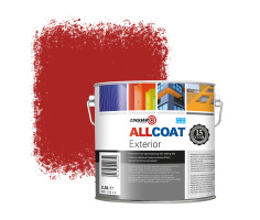 Zinsser Allcoat Per Pareti Per Uso Esterno RAL 3000 Rosso fuoco - 2,5 litro