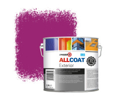 Zinsser Allcoat Farba Ścienna Zewnętrzna RAL 4006 Purpurowy Drogowy - 2,5 litra