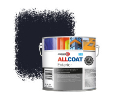 Zinsser Allcoat Exterior Wall Paint RAL 5004 Black blue - 2,5 liter