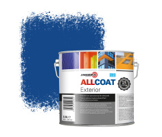 Zinsser Allcoat Exterior Wall Paint RAL 5005 Signal blue - 2,5 liter