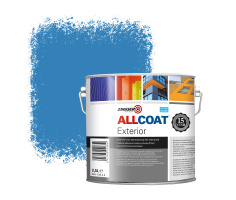 Zinsser Allcoat Exterior Wall Paint RAL 5012 Light blue - 2,5 liter