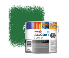 Zinsser Allcoat Exterior Wall Paint RAL 6001 Emerald green - 2,5 liter