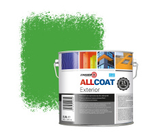 Zinsser Allcoat Exterior Wall Paint RAL 6018 Yellow green - 2,5 liter