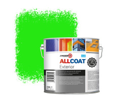 Zinsser Allcoat Exterior Wall Paint RAL 6037 Pure green - 2,5 liter