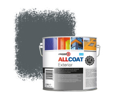 Zinsser Allcoat Exterior Wall Paint RAL 7011 Iron grey - 2,5 liter