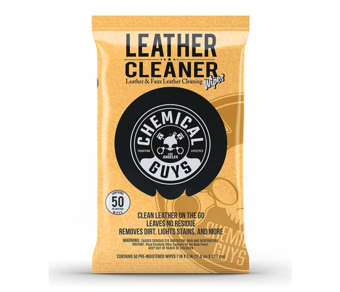 Chemical Guys Leather Cleaner Wipes - 50 stuks