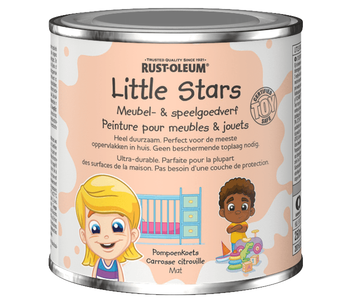 Rust-Oleum Little Stars Meubelverf en Speelgoedverf Pompoenkoets 250ml