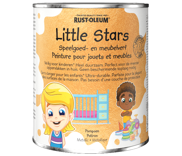 Rust-Oleum Little Stars Metallic Meubelverf en Speelgoedverf Pompoen 750ml