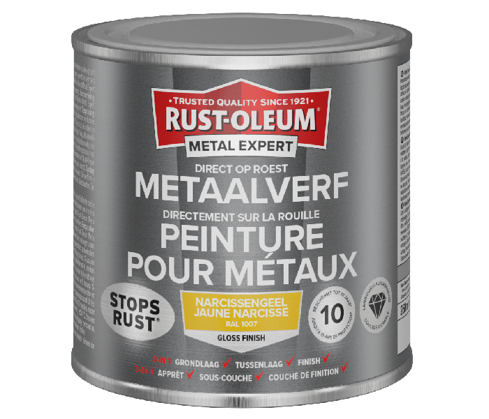 Rust-Oleum Metal Expert Direct Op Roest Metaal Verf 250ml - RAL 1007