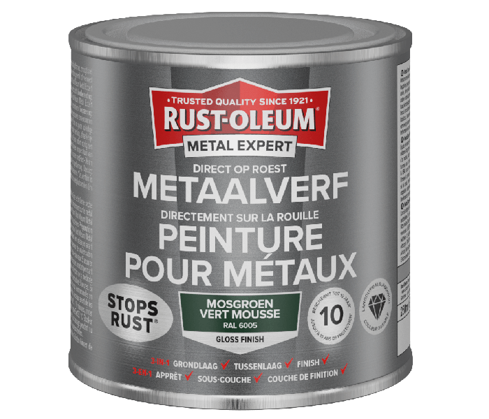 Rust-Oleum Metal Expert Direct Op Roest Metaal Verf 250ml - RAL 6005