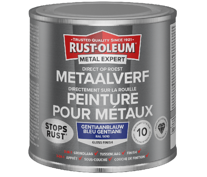 Rust-Oleum Metal Expert Direct Op Roest Metaal Verf 250ml - RAL 5010