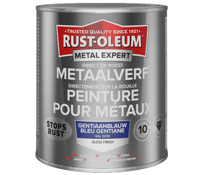 Rust-Oleum Metal Expert Direct Op Roest Metaal Verf 750ml - RAL 5010