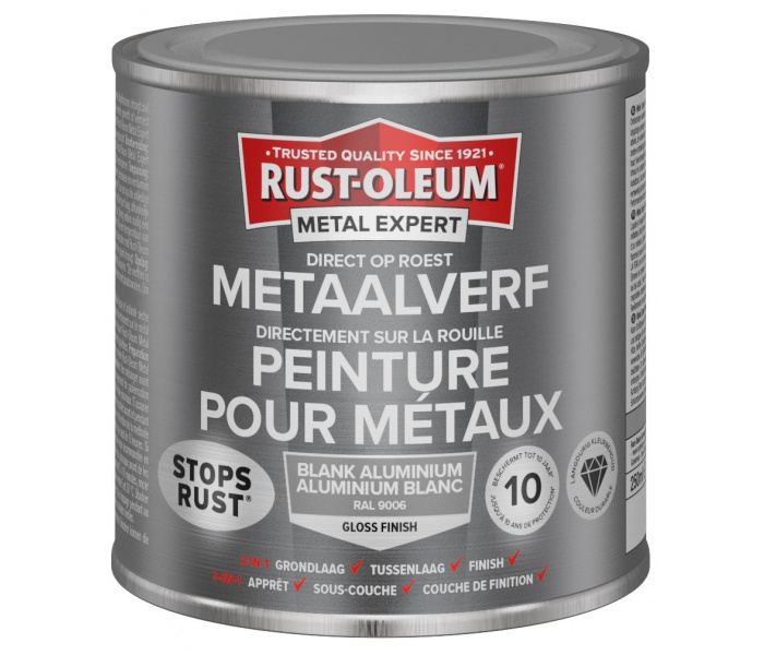 Rust-Oleum Metal Expert Direct Op Roest Metaal Verf 250ml - RAL 9006