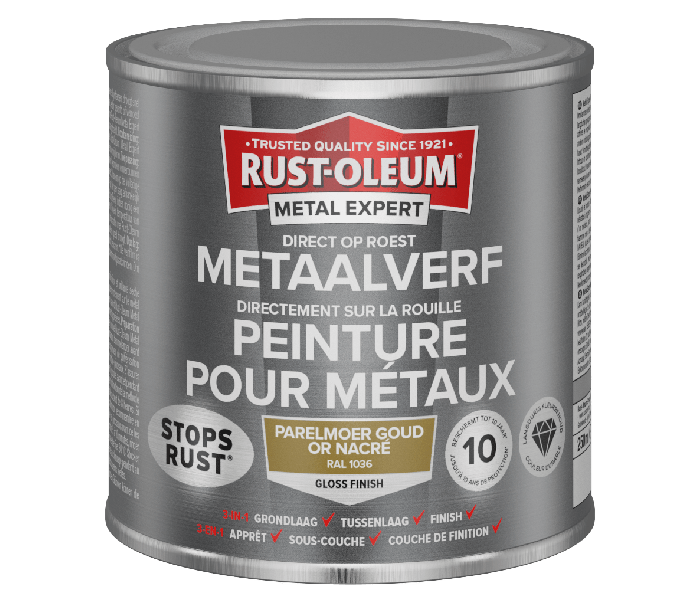 Rust-Oleum Metal Expert Direct Op Roest Metaal Verf 250ml - RAL 1036