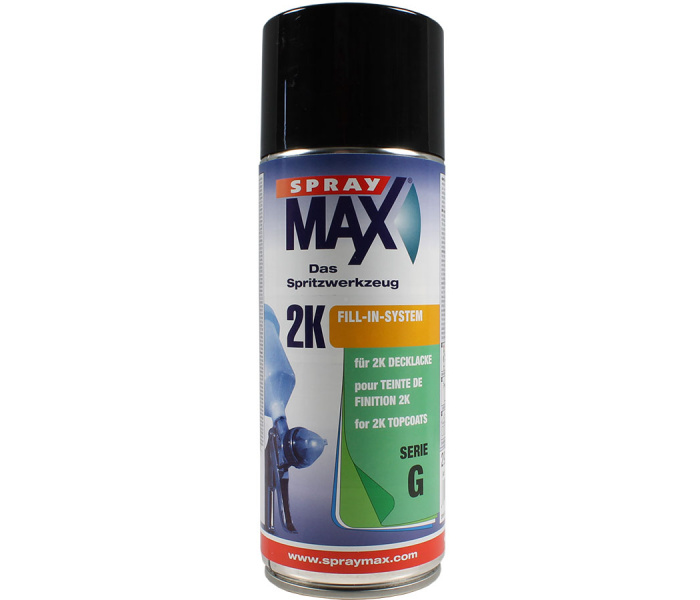 2K Zwart spuitbus SprayMax - RAL9005 - 400ml