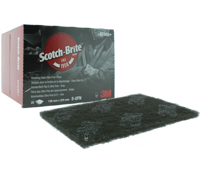 3M Scotch-Brite GRIJS Schuurpad - Fijn - 20 stuks