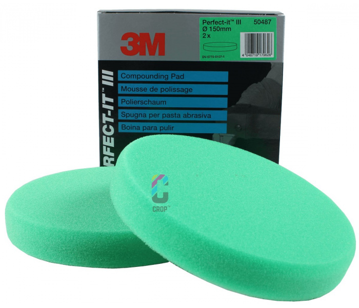 3M 50487 Perfect-It III Polijstschijf 150mm - Groen Medium - 2 stuks