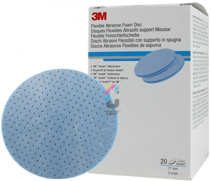 3M Hookit Foam Schuurschijven op flexibel schuim 75mm - 20 stuks