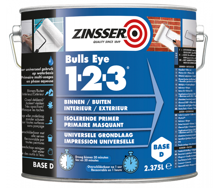 Zinsser Bulls Eye 1-2-3 2,5 liter