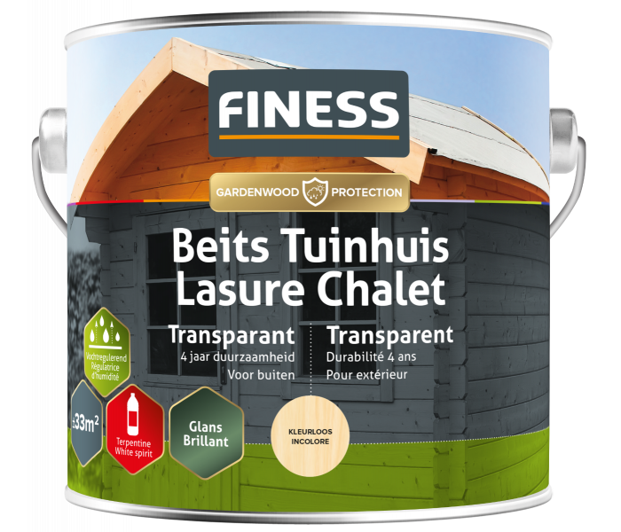 FINESS Tuinhuisbeits Transparant - 2,5 liter