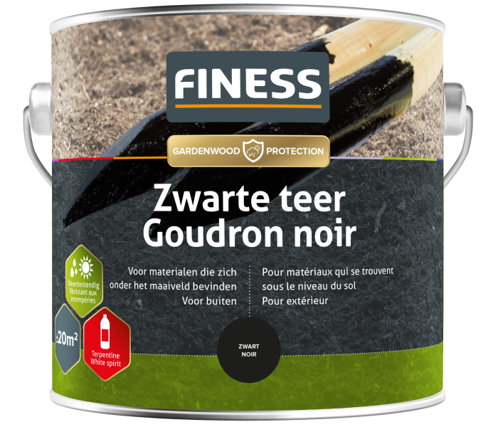 FINESS Zwarte Teer 2,5 liter