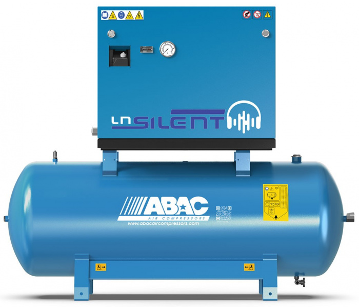 ABAC LN1 A39B 100 M3 DOL Stille Compressor 100 liter - 10 bar