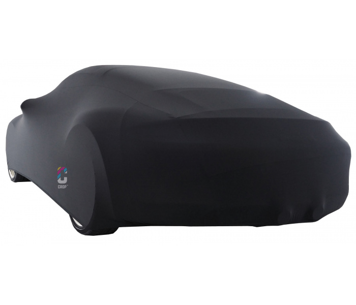 Car-Cover Stretch Autohoes - Zwart Satijn