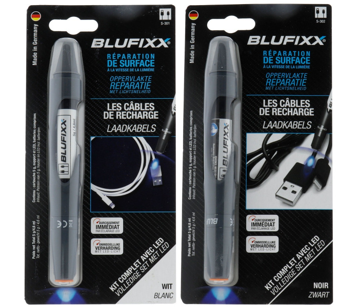 BLUFIXX Laadkabel Reparatieset + LED lamp